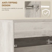 HOMCOM Narrow Shoe Storage with 2 Flip Drawers and Adjustable Shelves Shoe Organizer Cabinet for 12 Pairs of Shoes, Grey(m-7)