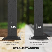 Outsunny 11' x 13' Patio Gazebo, Double Roof Outdoor Gazebo Canopy with Netting & Curtains, Galvanized Metal Frame, Khaki(m-7)