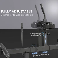 Soozier Adjustable Steel Seated Calf Raise Exercise Strength Training Gym Equipment, Black(m-5)