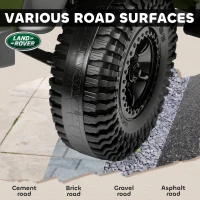 Qaba Land Rover Licensed Kids Ride on Truck with Remote Control, Spring Suspension, LED Lights, 3 Speed, Dark Green(m-9)