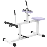 Soozier Adjustable Steel Seated Calf Raise Exercise Strength Training Gym Equipment, Purple(m-1)