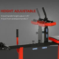 Soozier Adjustable Steel Seated Calf Raise Exercise Strength Training Gym Equipment, Red(m-4)