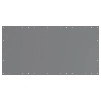 Outsunny 10 x 20ft Carport Roof, UV Resistant Canopy Replacement Cover with Ball Bungee Cords, Dark Gray(m-1)