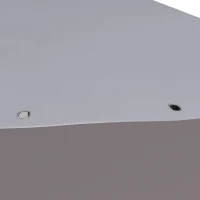 Outsunny 13' x 13' Pop Up Gazebo Instant Canopy Tent Shelter with 2-Tier Roof, Carry Bag, Wight Bags for Outdoor, Garden, Gray(m-9)