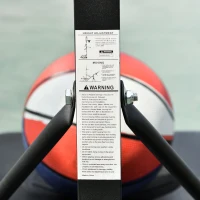 Soozier Portable Basketball Hoop System Stand Goal Pool Side with Height Adjustable 3FT-4FT, 32'' Backboard(m-10)