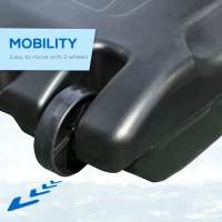 Soozier Portable Basketball Hoop System Stand Goal Pool Side with Height Adjustable 3FT-4FT, 32'' Backboard(m-6)