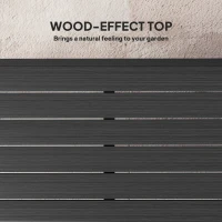 Outsunny Patio Dining Table for 4, Square Aluminum Outdoor Table for Garden Lawn Backyard, Black(m-4)