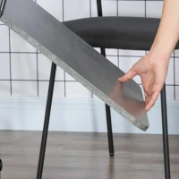 HOMCOM Drop Leaf Dining Table, Mobile Folding Table on Wheels with Drawers and Cabinet for Dining Room, Kitchen, Grey(m-10)