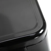 HOMCOM Set of 4 Bar Stools Kitchen Metal Steel Portable Stackable Seat 4pcs Black(m-9)