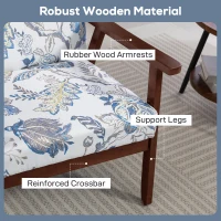 HOMCOM 2 PCS Modern Accent Chairs with Cushioned Seat, Upholstered Linen-Feel Armchair for Bedroom, Living Room, Multicolored(m-6)