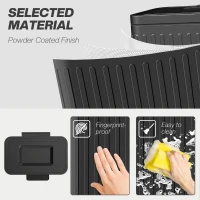 HOMCOM Trash Can, 2 x 5.3 Gallon (2 x 20 L) Garbage Can with Soft-Close Lid, Removable Inner Buckets for Kitchen Home Office(m-6)