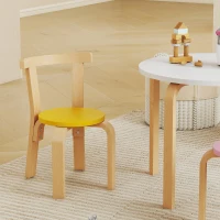 Qaba Wooden Kids Table and Chairs Set, Toddler Table and Chairs Set for 3-8 Years, Multi-Coloured(m-10)