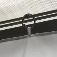 Outsunny 9.84' x 9.84' Gazebo Sidewall Set with Hooks/C-Rings, Gray(m-9)