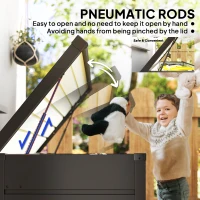 Outsunny Large Deck Box, Outdoor Storage Container with Lock for Pool Toys, Garden Tools, Furniture and Sports Equipment, Grey(m-5)