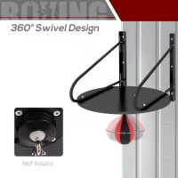 Soozier Wall-mounted Speed Bag Boxing Platform with Adjustable Height(m-6)