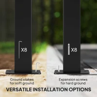 Outsunny 10' x 10' Outdoor Gazebo, UPF30+ Retractable Pergola Canopy, Free Standing Metal Pergola Kit, Brown(m-6)