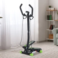 Soozier Mini Stepper with Resistance Bands, Stair Stepper with LCD Monitor for Home Gym(m-8)