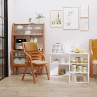 HOMCOM 360° Rotating Home Office Desk L Shaped Corner Computer Desk with Storage Shelves, Writing Table Workstation, White(m-7)