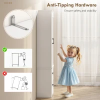 HOMCOM Tall Pantry Cabinet, 67" Kitchen Storage Cabinet with Adjustable Shelves and 2 Drawers for Kitchen, Dining Room, White(m-9)