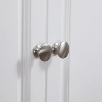 HOMCOM Rolling Kitchen Island Cart with Drop Leaf, Kitchen Cart on Wheels with Wood Top, 2 Drawers and 2 Storage Cabinets, Island Table for Kitchen, Dining Room, White(m-8)