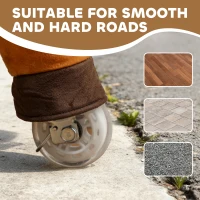 Qaba Ride on Horse, Plush Riding Pony for Ages 3-5, Walking Horse Animal with Wheels for Active Play, Dark Brown(m-8)