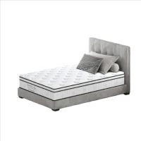 12'' Full Memory Foam Hybrid Mattress with Pocket Springs, Mattress Pad with Compressed and Vacuum-Sealed, 54'' L x 75'' W x 12'' H, White(m-2)