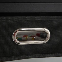 Adjustable Drafting Table Desk with 2 Large Fabric Drawers and Stool, Drawing Desk with Adjustable Leg Levelers, 38.5" L x 23.5" W x 27" H, Black(m-7)