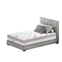 12'' Full Memory Foam Hybrid Mattress with Pocket Springs, Mattress Pad with Compressed and Vacuum-Sealed, 39'' L x 75'' W x 12'' H, White(m-3)