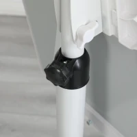 Magnetic Tempered Glass Dry Erase Board with 2 Magnets, 2 Markers & Eraser, White Panel with Locking Casters, 24" L x 24" W x 70" H, White(m-9)