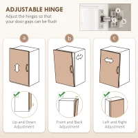 HOMCOM Freestanding Kitchen Cabinet, 71" Tall Pantry Cabinet, Modern Hutch with Wide Countertop, Adjustable Shelves, White(m-7)