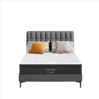 10'' Full Memory Foam Hybrid Mattress with Pocket Springs, Mattress Pad with Compressed and Vacuum-Sealed, 39'' L x 75'' W x 10'' H, White+gray(m-2)