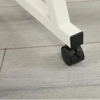 1500-Piece Jigsaw Puzzle Table with 4 Felt Sorting Trays, Wood Protective Cover, Desk with Storage Shelf, 35.5" L x 23.5" W x 29.5" H, White+gray(m-8)