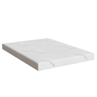4'' Full Size Sleeper Sofa Mattress, CertiPUR-US Certified Gel Foam, Includes Knit Cover, 53x72'', White(m-10)
