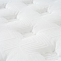 8'' Full Memory Foam Hybrid Mattress with Pocket Springs, Mattress Pad with Compressed and Vacuum-Sealed, 60'' L x 80'' W x 8'' H, White+gray(m-9)