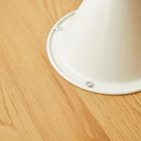 2-Piece Round Nesting Coffee Table Set with Curved Inset Edges, Tea Table Set with MDF Tops, 27.5" L x 27.5" W x 16" H, Brown+White(m-8)