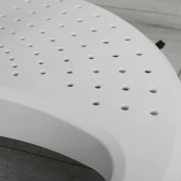 Magnetic Tempered Glass Dry Erase Board with 2 Magnets, 2 Markers & Eraser, White Panel with Locking Casters, 24" L x 24" W x 70" H, White(m-7)