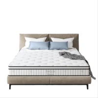 Twin Mattress Cushion with Memory Foam and Pocket Springs, Mattress Pad with Vacuum-Compressed Easy Setup, 39'' L x 75'' W x 8'' H, White(m-2)