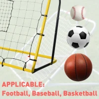 Soozier 6' x 4' Soccer Rebounder, Soccer Goal with 5 Angle Adjustable for Baseball Basketball Training(m-6)