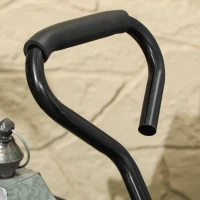 Outsunny Steel Garden Cart, Utility Wagon Cart with Removable Liner, Quick-Release Sides, 10" Wheels, 660lbs Capacity, Green(m-10)