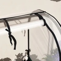 Outsunny Raised Garden Bed with Cover, Metal Elevated Planter Box with Bottom Shelf and Liner, Dark Grey(m-10)