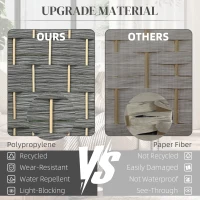 HOMCOM 6 FT Privacy Screen, 4 Panel Room Divider with Shelves for Living Room Bedroom Home Office, Grey(m-6)