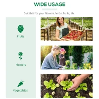 Outsunny Portable Mini Tunnel Greenhouse Garden Planting Warm House with 3 Windows, 71" x 24" x 24", Green(m-7)