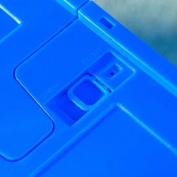 Aosom Steel Trailer for Bike, Bicycle Cargo Trailer with Foldable Storage Box and Safe Reflectors, Max Load 88LBS, Blue(m-10)