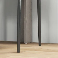 HOMCOM Dining Table Set for 2, Square Kitchen Table and Chairs, Dining Room Table and PU Leather Upholstered Chairs, Grey(m-10)