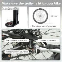 Aosom 2-Seat Child Bike Trailer for Kids with a Strong Steel Frame, 5-Point Safety Harnesses, & Comfortable Seat, Green(m-7)