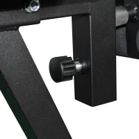 Soozier Weight Bench, Flat Incline Decline Workout Bench Press Set with Squat Racks, Leg Developer, Weight Plate Stand(m-9)