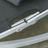 Outsunny Pool Chaise Lounge Chairs Set of 2, S-shaped Foldable Outdoor Chaise Lounge Chair Reclining for Patio Beach Garden With 264lbs Weight Capacity, Black(m-10)