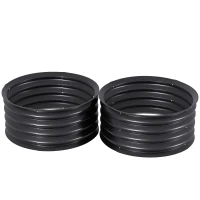 Outsunny Set of 2 Raised Garden Bed, Metal Planter Box with Safety Edging, Easy-to-assemble Stock Tank, Dark Grey(m-2)