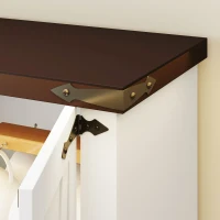 HOMCOM 71" Tall Kitchen Pantry Cabinet, Farmhouse Kitchen Storage Cabinet with Soft-Close Drawer and Adjustable Shelves, White(m-9)