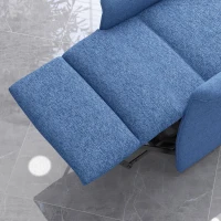 HOMCOM Power Lift Chair for Seniors, Electric Lift Recliner Chair with Remote Control, Side Pockets for Living Room, Blue(m-9)